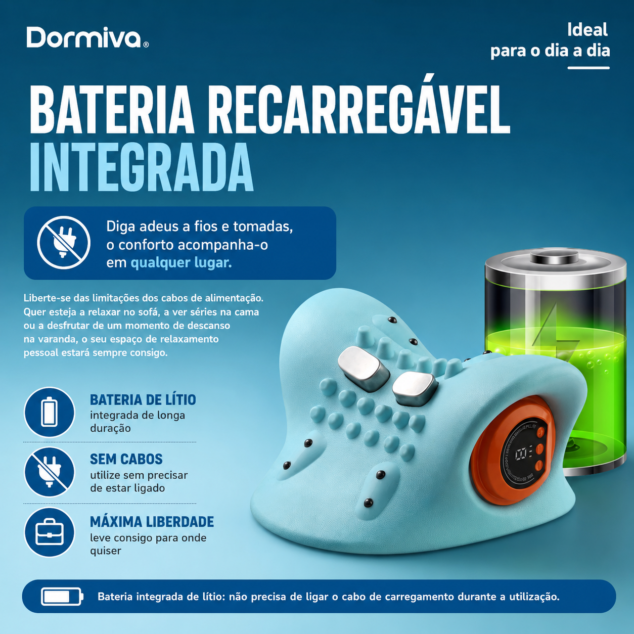 Dormiva Vital™ – Massageador Cervical 5 em 1