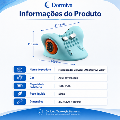 Dormiva Vital™ – Massageador Cervical 5 em 1